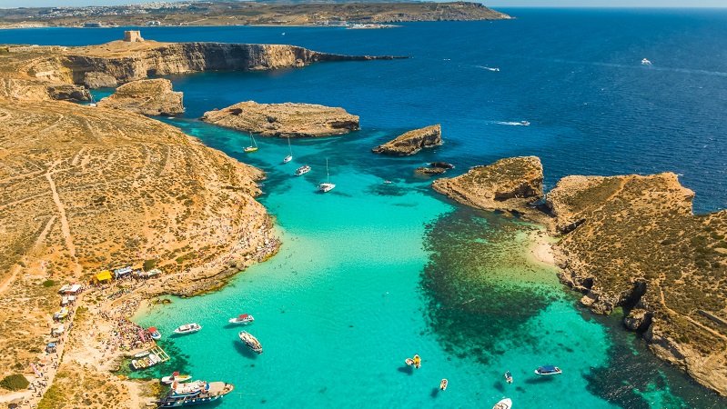 Ö-världen vid Comino Island